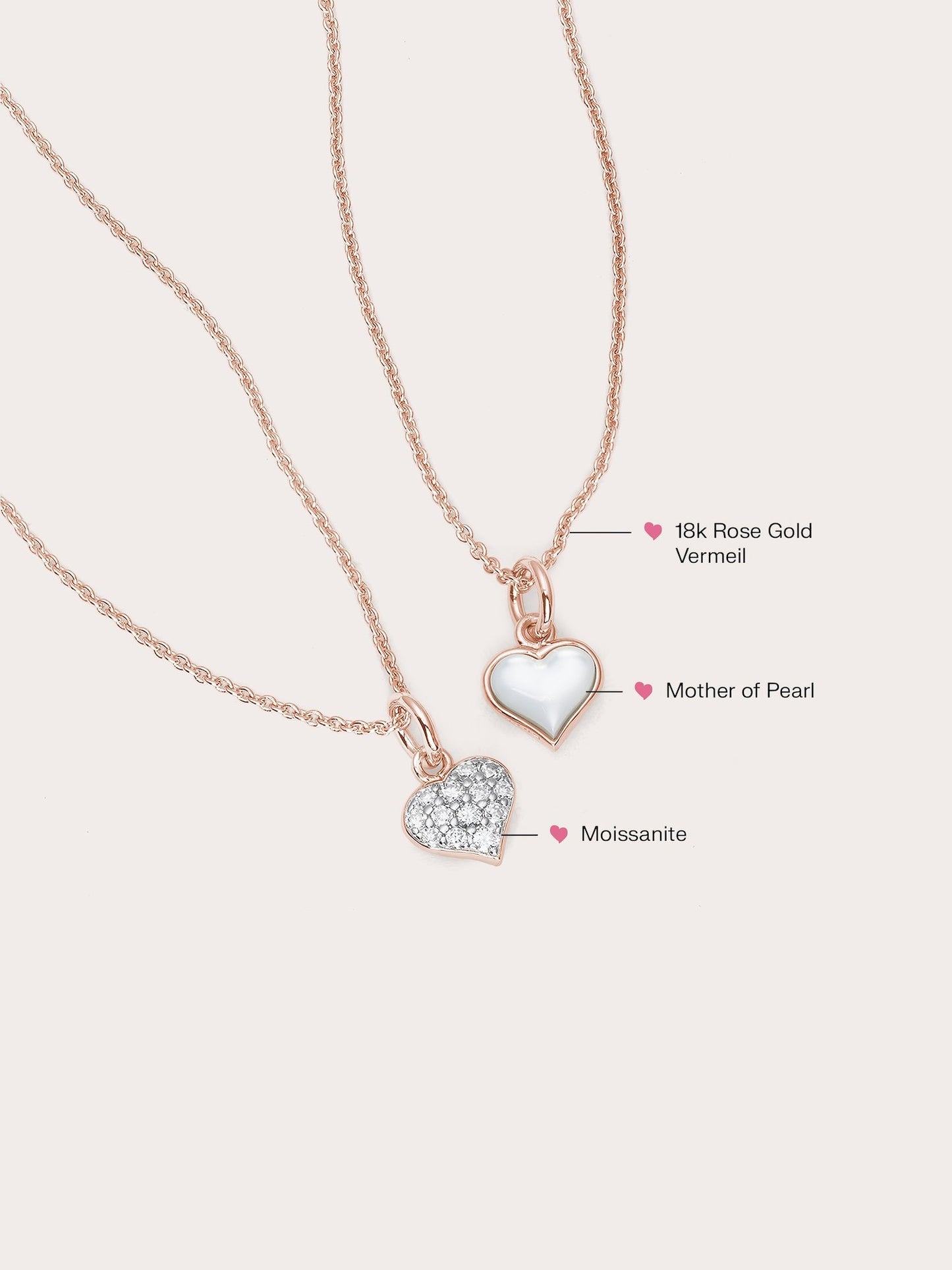 Puffy Heart Reversible Necklace