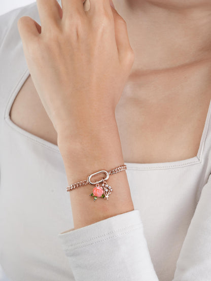 Rect Curb Chain 18K Rose Gold (2) – Mondays Made Flower & Birthstone Jewelry Singapore