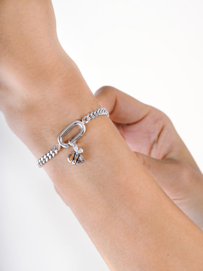 Rect Curb Chain S925 Silver Rhodium (2) – Mondays Made Flower & Birthstone Jewelry Singapore