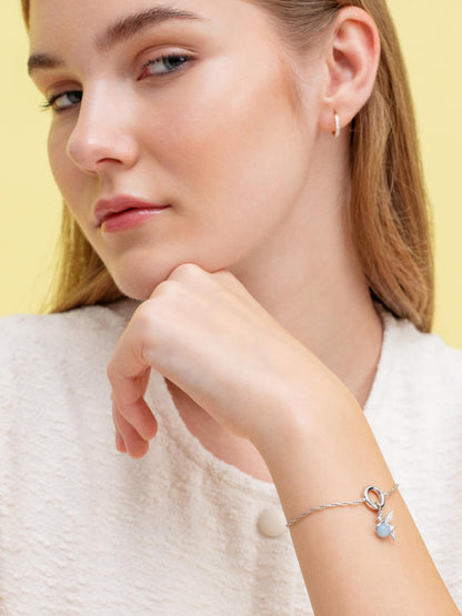 Rope Chain Charm Bracelet (1) – Mondays Made Flower & Birthstone Jewelry Singapore
