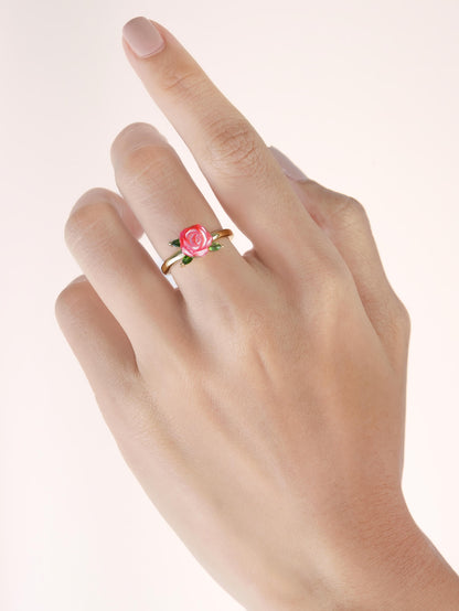 Rose Ring 18K Gold (2) – Mondays Made Flower & Birthstone Jewelry Singapore