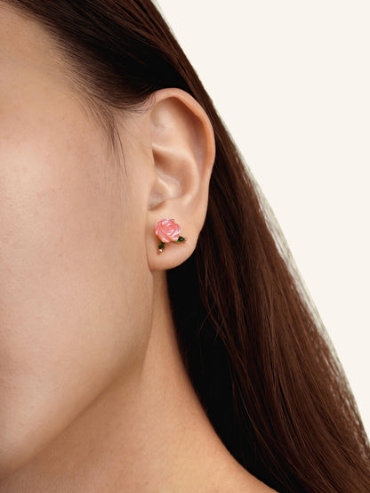 Rose Studs 18K Rose Gold S1ps – Mondays Made Flower & Birthstone Jewelry Singapore