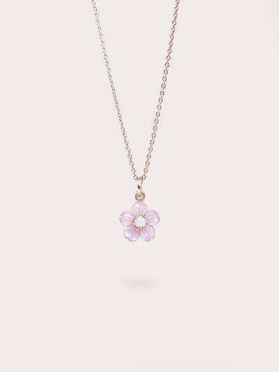 Carved Sakura Necklace