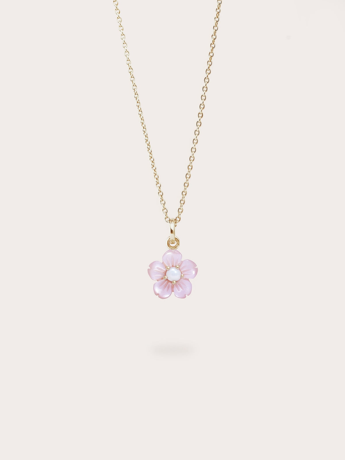 Sakura Necklace 18K Gold (1) – Mondays Made Flower & Birthstone Jewelry Singapore