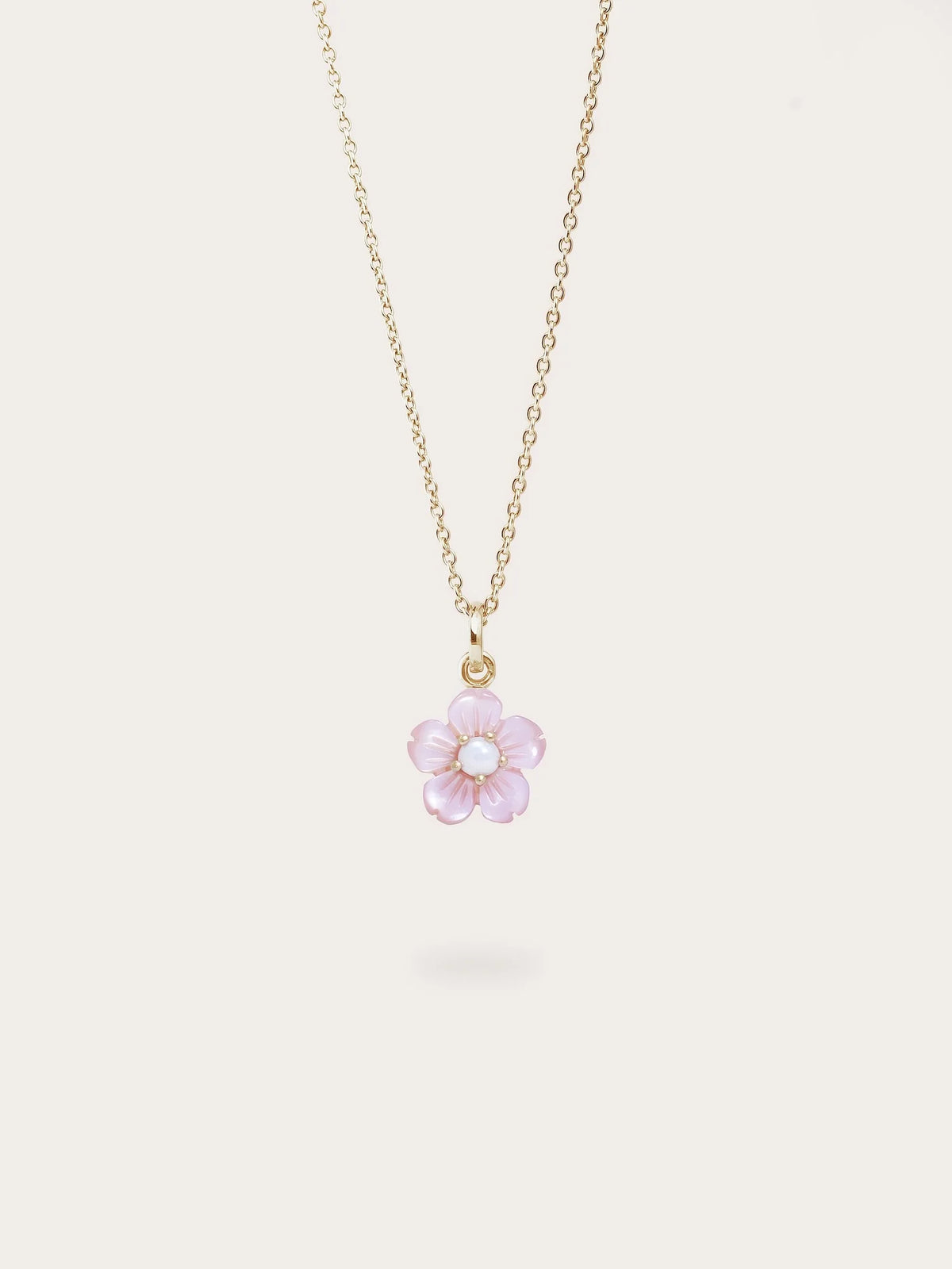 Carved Sakura Necklace