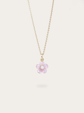 Carved Sakura Necklace