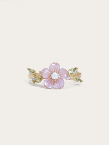 Carved Sakura Ring