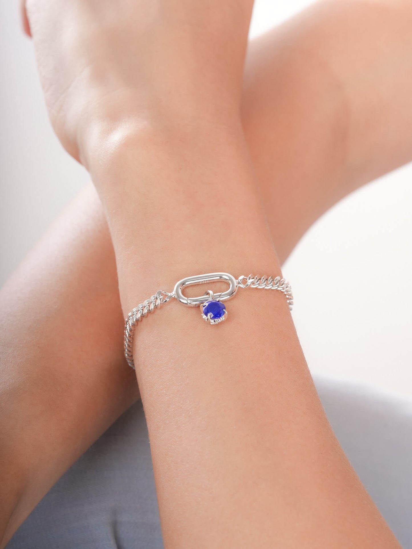 September Birthstone Charm - Lapis Lazuli