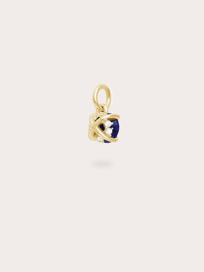 September Birthstone Charm Lapis 18K Gold (3) – Mondays Made Flower & Birthstone Jewelry Singapore