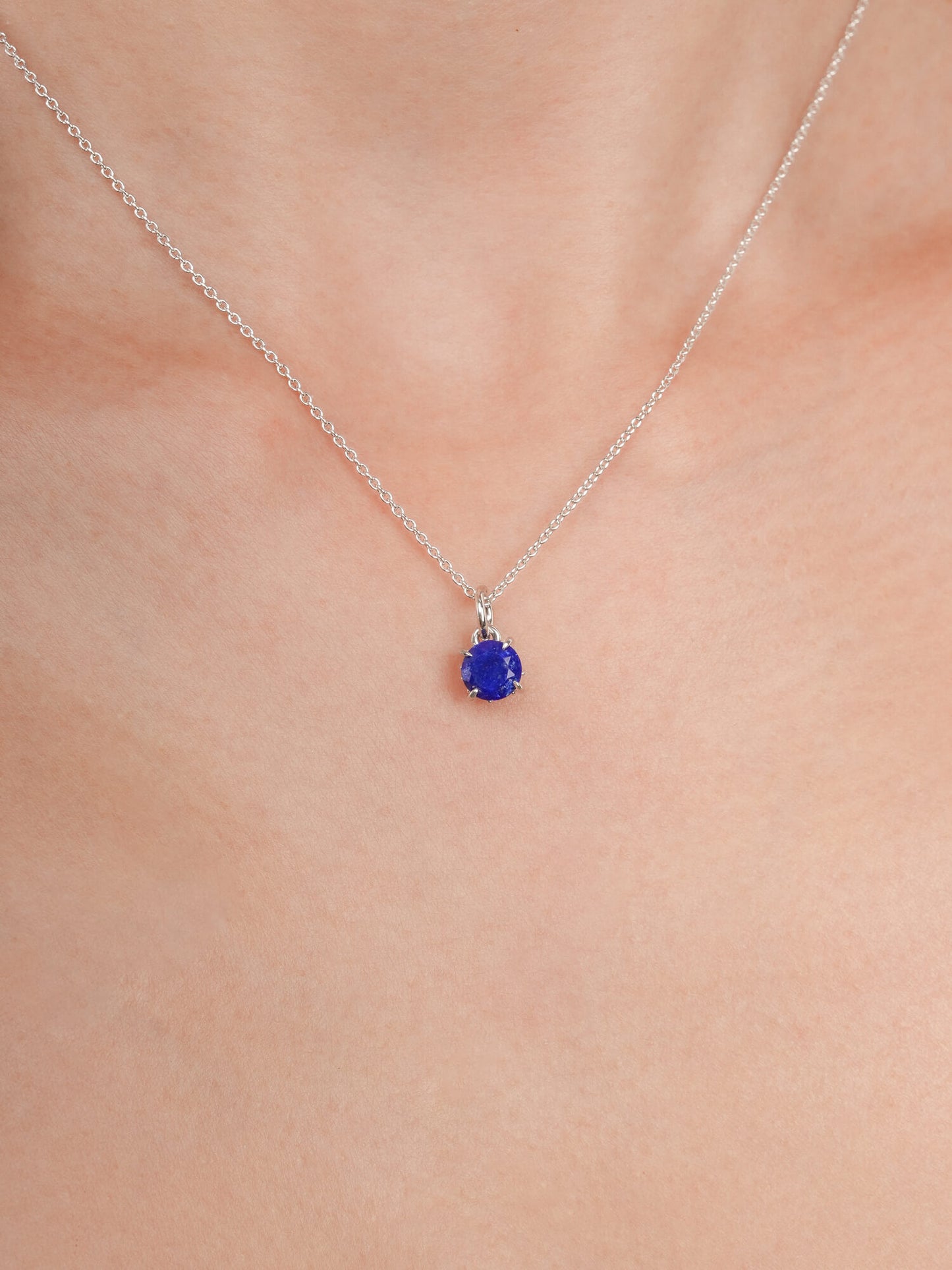 September Birthstone Necklace - Lapis Lazuli