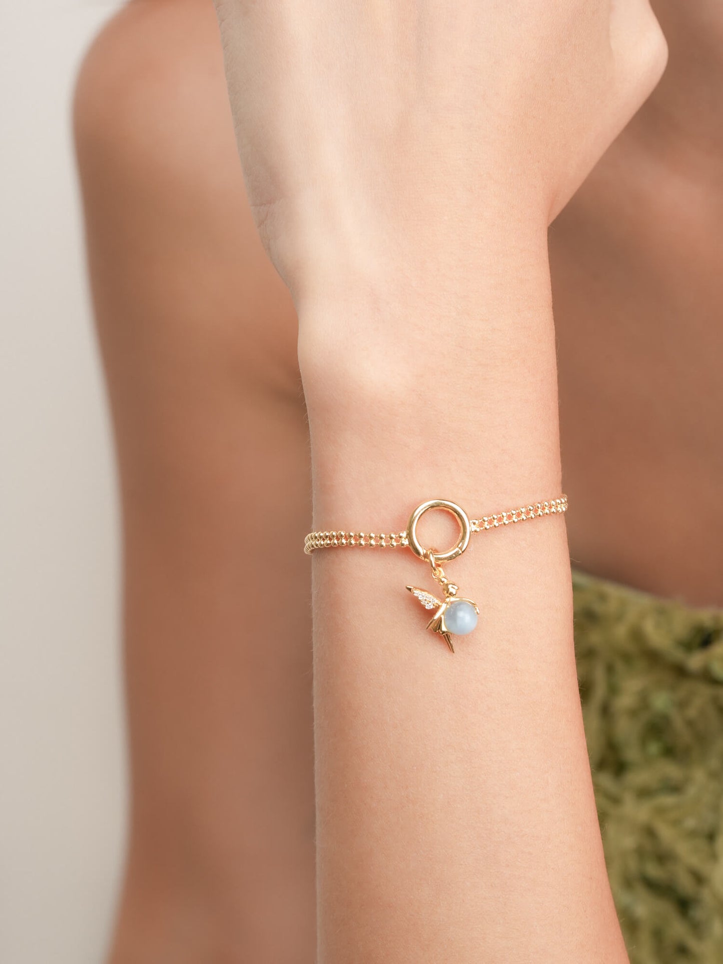 Serenity Fairy Charm - Aquamarine