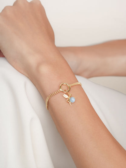 Serenity Fairy Charm Aquamarine 18K Gold (3) – Mondays Made Flower & Birthstone Jewelry Singapore