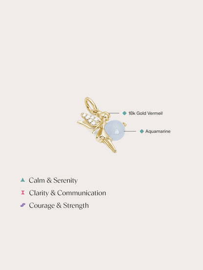 Serenity Fairy Charm Aquamarine 18K Gold (4) – Mondays Made Flower & Birthstone Jewelry Singapore