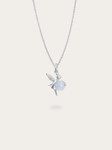 Serenity Fairy Necklace - Aquamarine