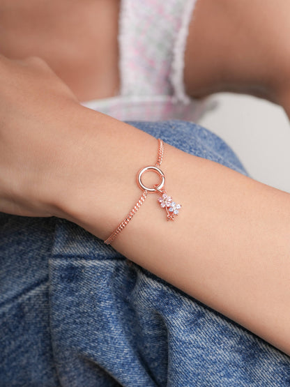 Spring Blossom Bouquet Charm 18K Rose Gold (5) – Mondays Made Flower & Birthstone Jewelry Singapore