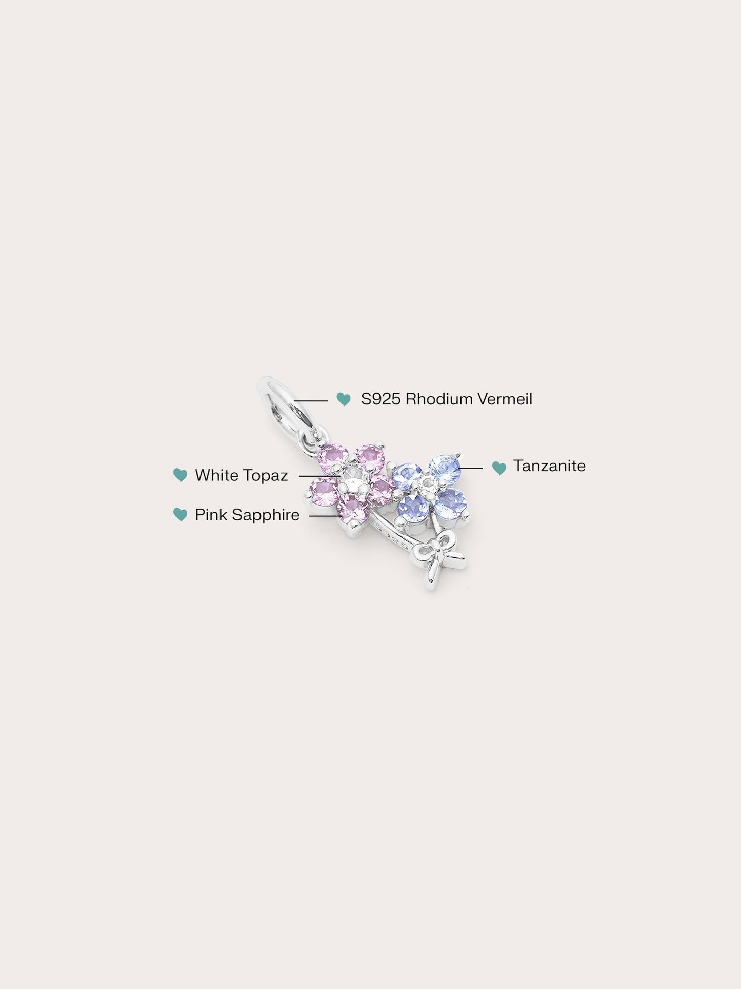 Spring Blossom Bouquet Charm