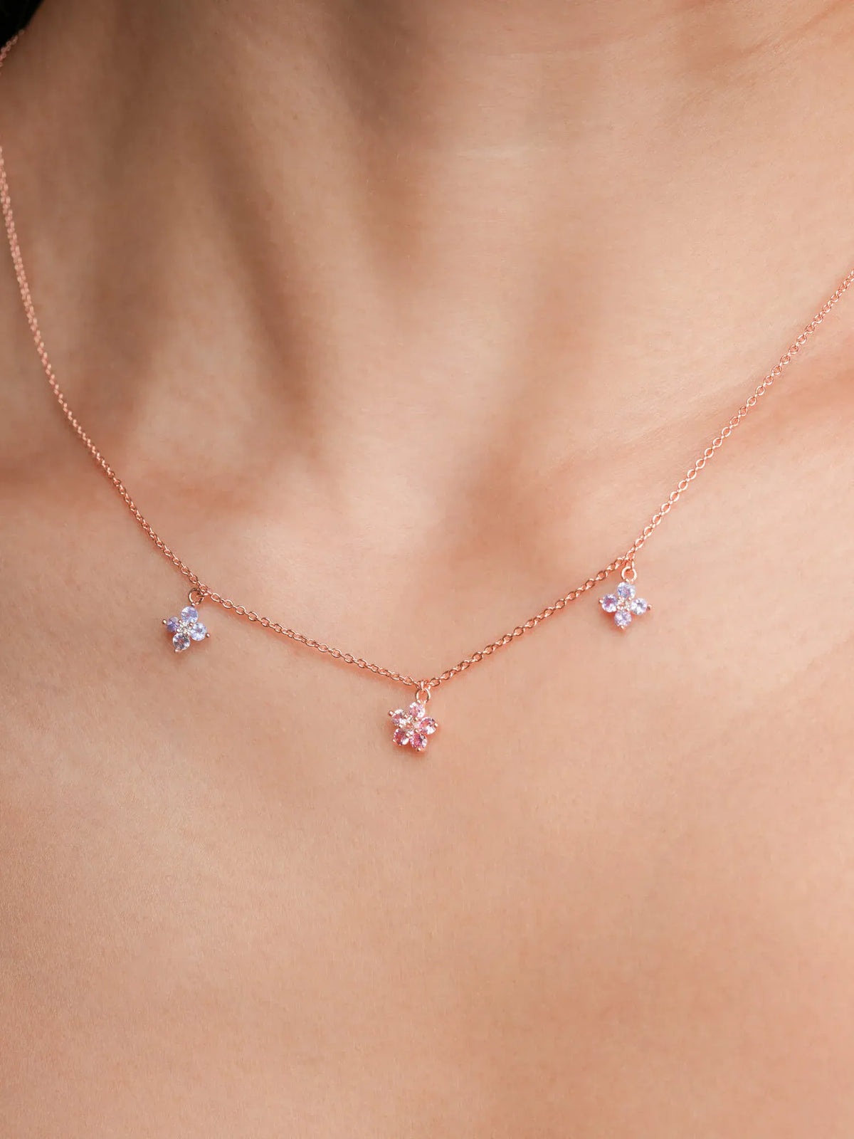 Trio Blossom Necklace