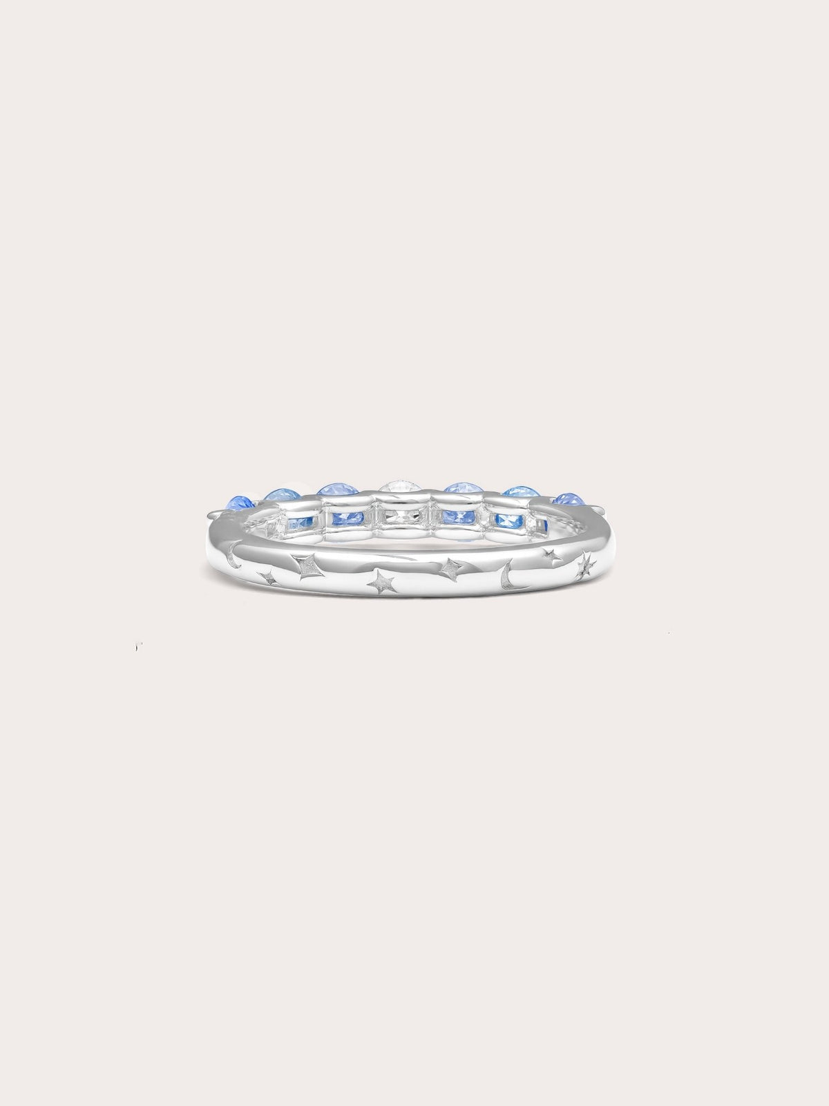 Winter Frost Moissanite Ring S925 Silver Rhodium (2) – Mondays Made Flower & Birthstone Jewelry Singapore