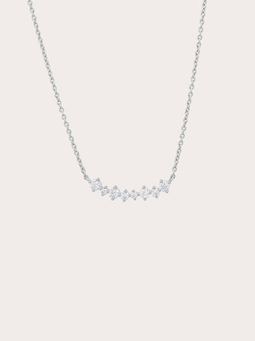 Wishing Arc Moissanite Necklace S925 Silver Rhodium (13) – Mondays Made Flower & Birthstone Jewelry Singapore