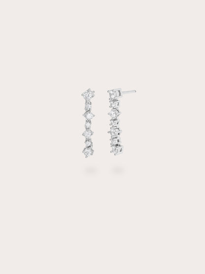 Wishing Glow Moissanite Dangle Earrings S925 Silver Rhodium (1) – Mondays Made Flower & Birthstone Jewelry Singapore