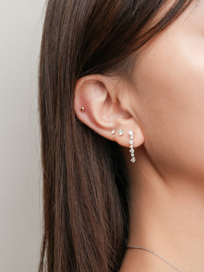Wishing Glow Moissanite Dangle Earrings S925 Silver Rhodium (4) – Mondays Made Flower & Birthstone Jewelry Singapore